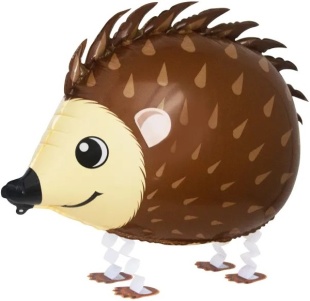 Шар 3D (24''/61 см) Ходячая Фигура, Ежик, 1 шт.