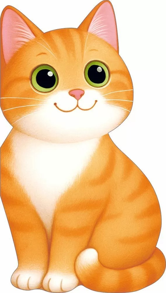 Открытка, Рыжий котик, 10,4*18,2 см, 10 шт.