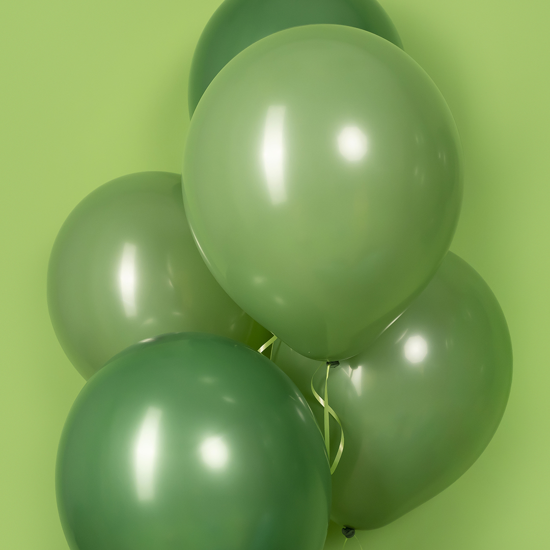 Шар (12''/30 см), Темно-зеленый, пастель, 100 шт.