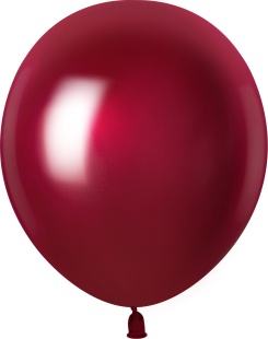 Шар (5''/13 см), Бургундия, металлик, 100 шт.