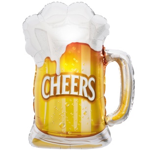 Шар (29''/74 см) Фигура, Пиво в кружке, 1 шт. в уп.