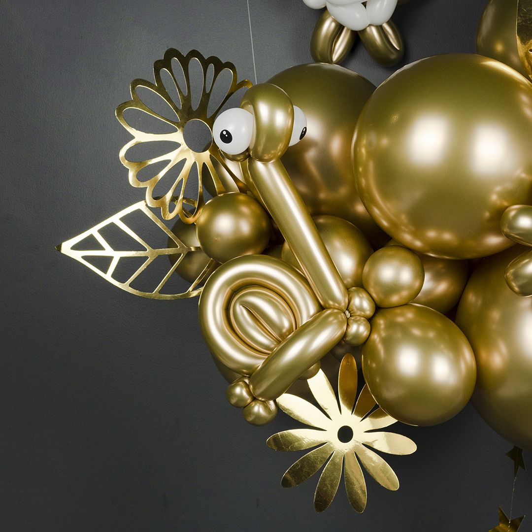 Шар (2''/5 см) ШДМ, Золото, хром, 50 шт.