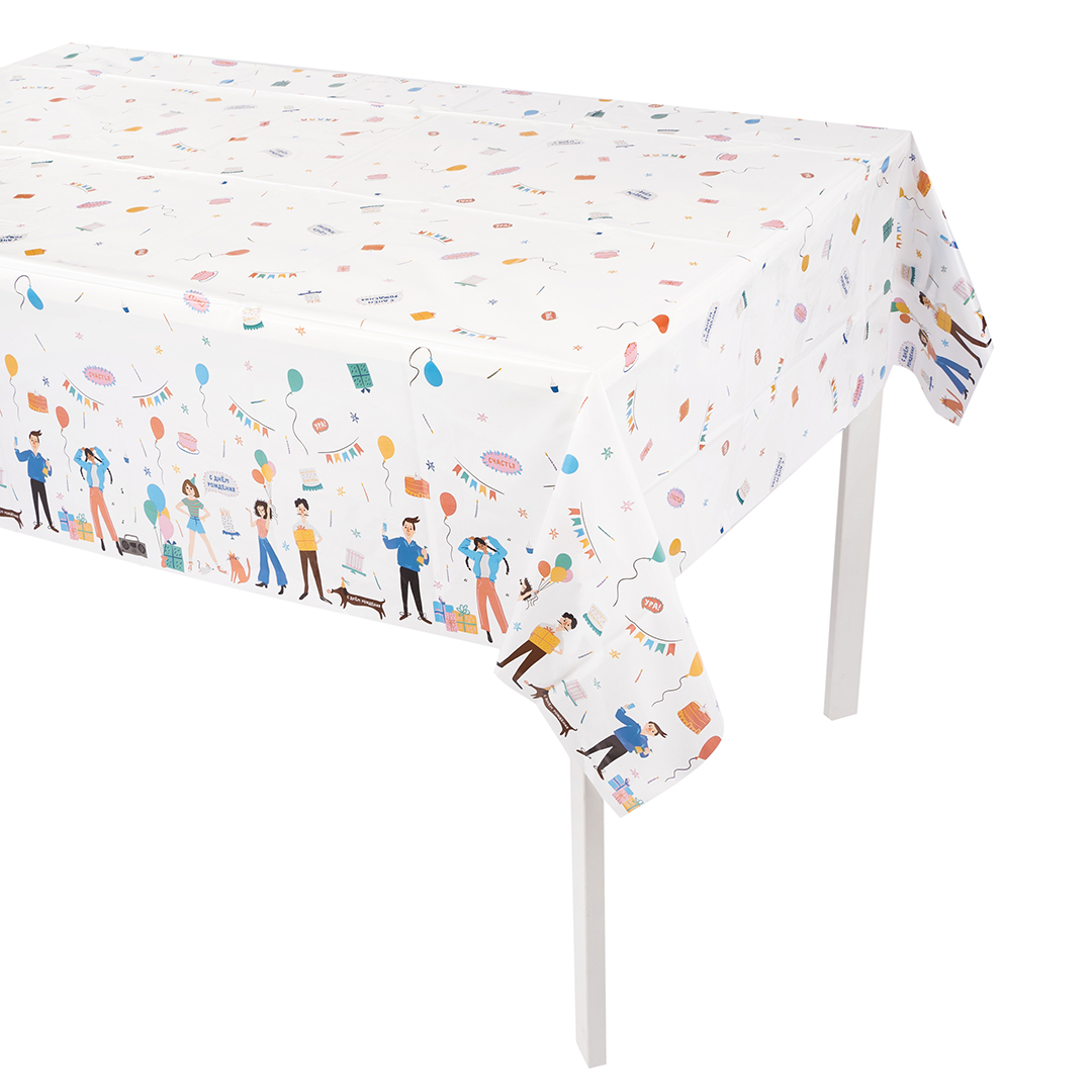 Скатерть одноразовая, Маленькие истории, 120*180 см, 1 шт.
