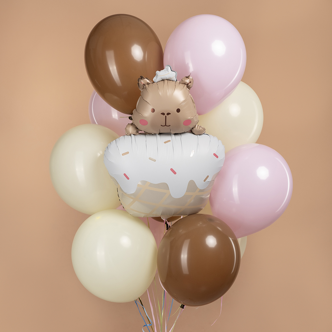 Шар (30''/76 см) Фигура, Кексик с капибарой, 1 шт.