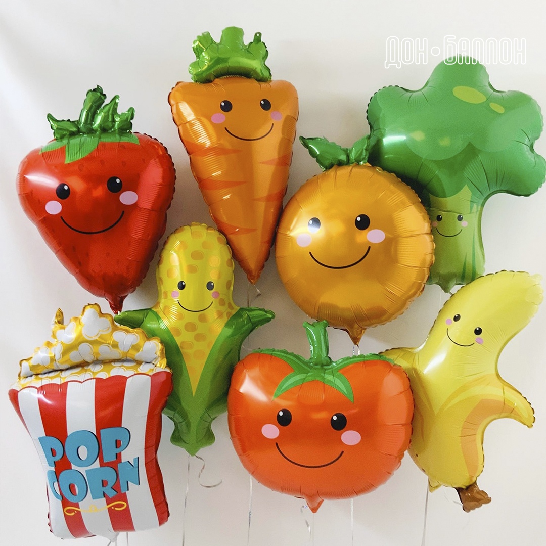 Шар (28''/71 см) Фигура, Клубника, 1 шт.