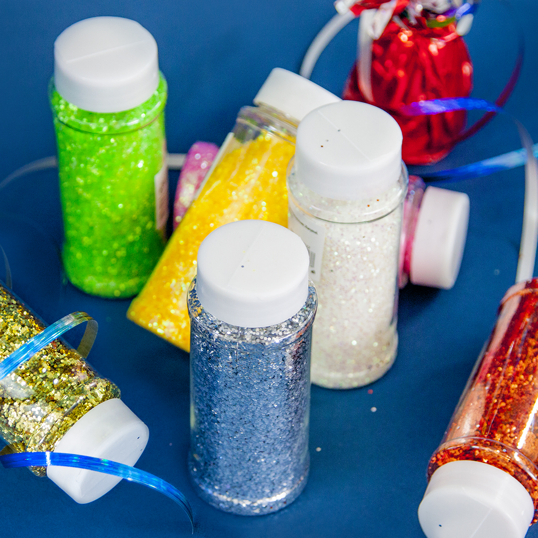 Конфетти фольга Шестиугольники, Белый, Голография, 0,1 см, 90 г.