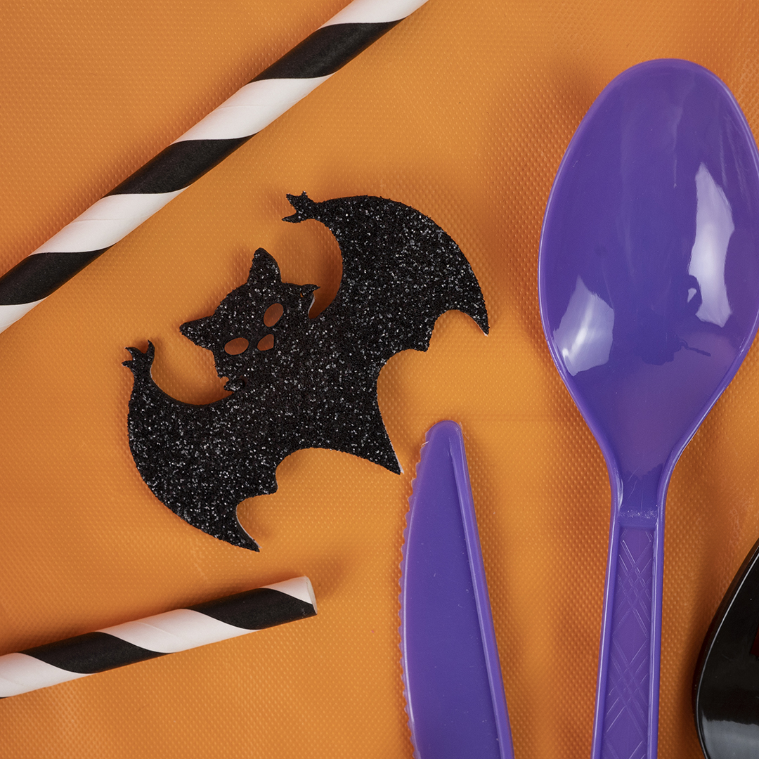 Ложки, Фиолетовый, 15 см, 10 шт. в упак. 