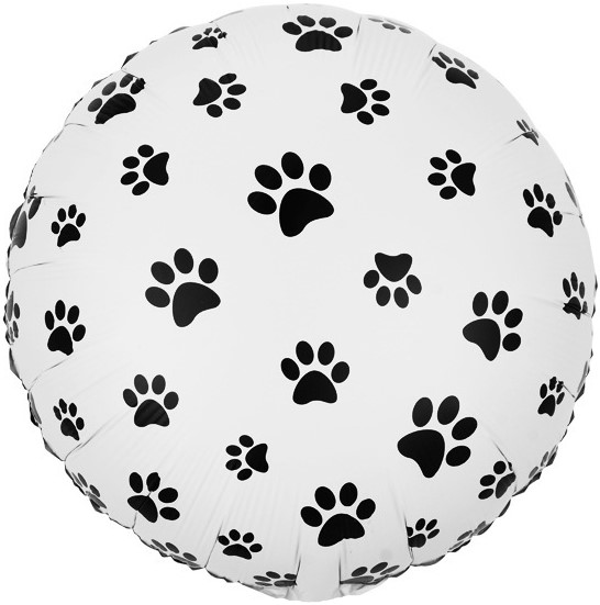 Шар (18''/46 см) Круг, Лапки, 1 шт.