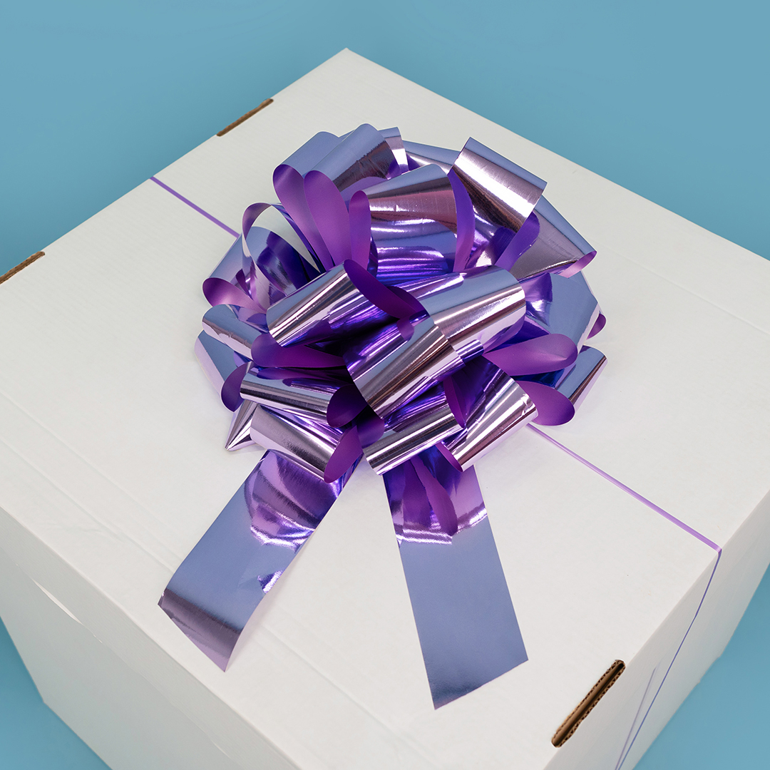 Бант Шар, Лаванда, Металлик, 36 см, 1 шт. в упак. 