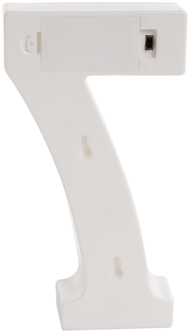 Световая фигура Цифра, 7, 21 см. Белый, 1 шт.