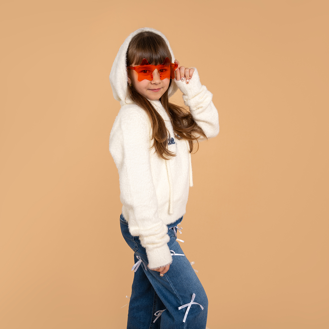 Карнавальные очки, Звезда, Ярко-оранжевый, 1 шт. 