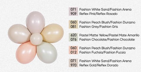 Шар (10''/25 см), Фуше (012), пастель, 100 шт.