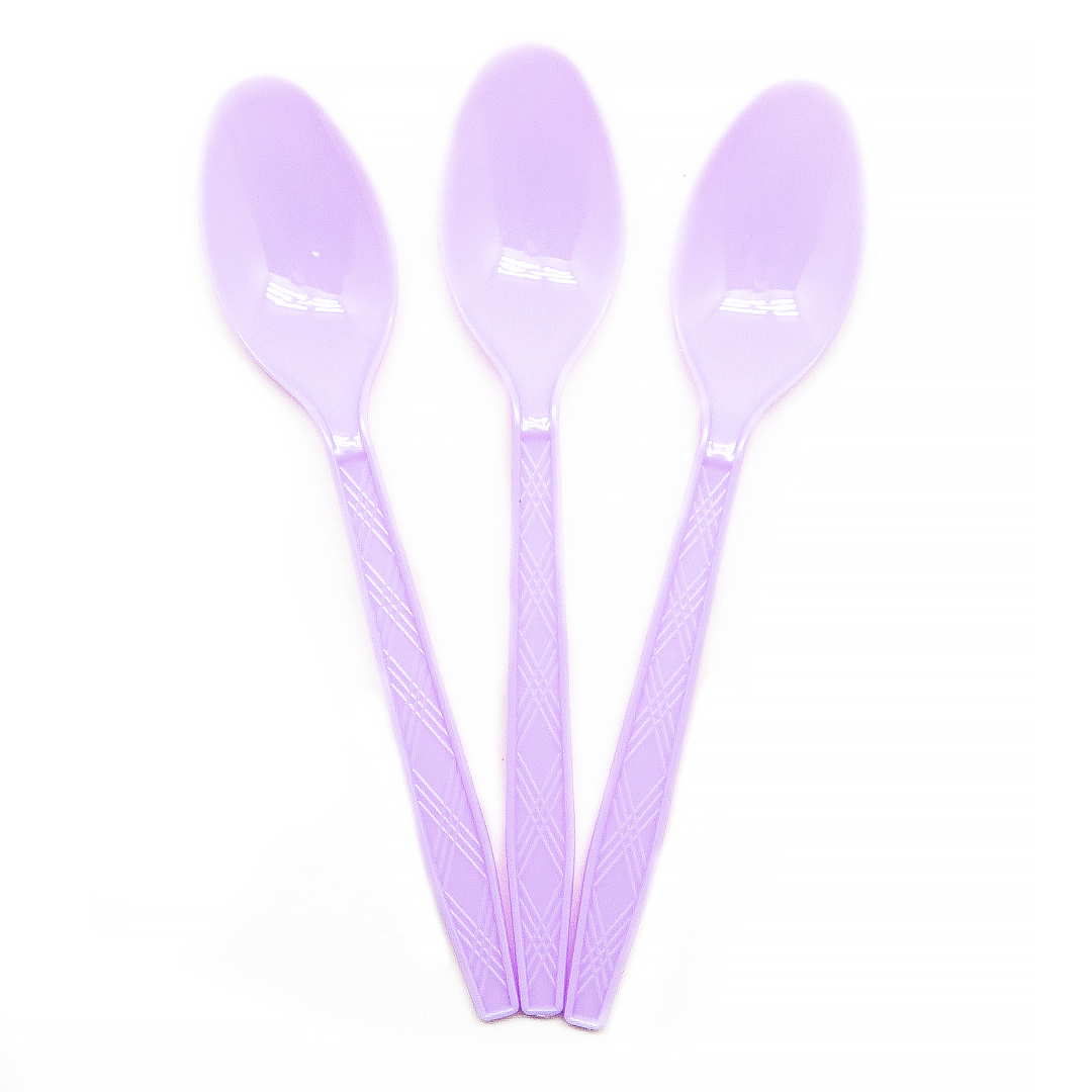 Ложки, Сиреневый, 15 см, 10 шт. в упак. 