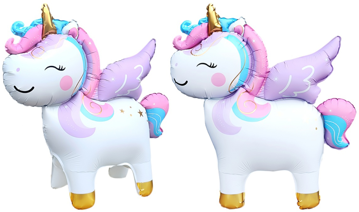 Шар (24''/61 см) Фигура 3D, Нежный единорог, 1 шт.