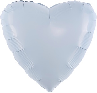 Набор шаров с клапаном (9''/23 см) Мини-сердце, Небесный, 5 шт. в уп.