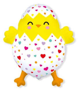 Шар (32''/81 см) Фигура, Счастливый цыпленок, 1 шт.