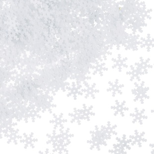 Конфетти Снежинки, Белый, 1,3 см, 20 г.