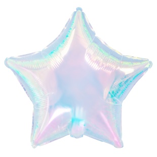 Шар (32''/81 см) Звезда, Прозрачный, Хамелеон, 1 шт. в уп.