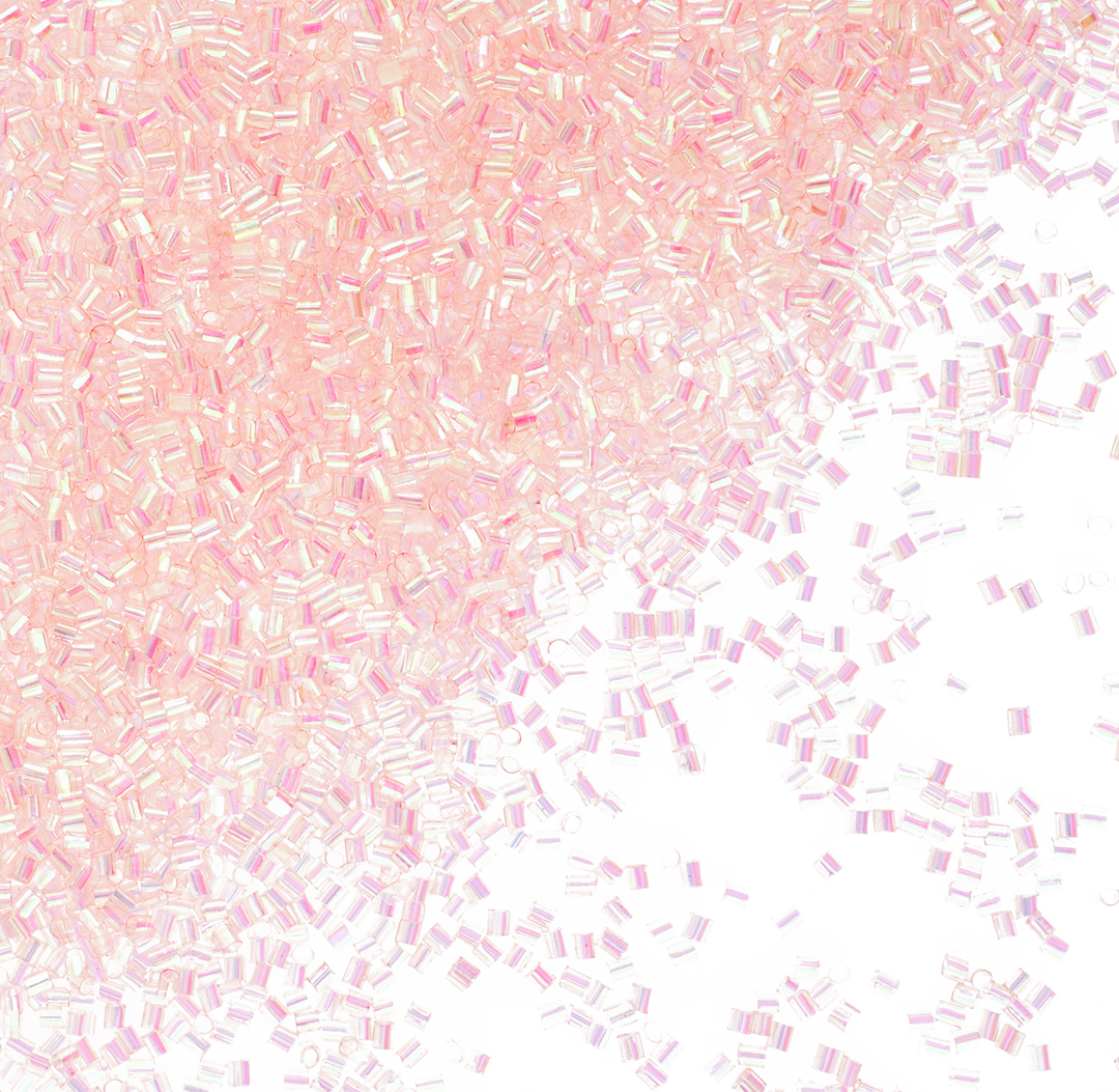 Конфетти фольга Цилиндр, Розовый, Перламутр, 0,2 см, 20 г.