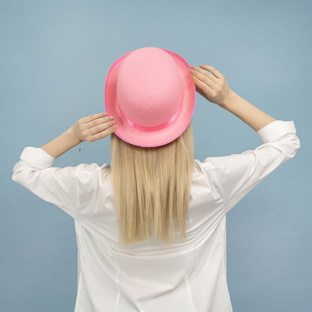 Шляпа Котелок, фетр, Розовый, 56-58 разм., 1 шт. 