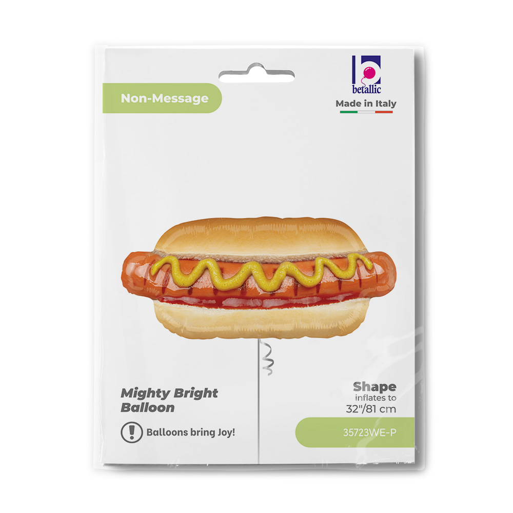 Шар (32''/81 см) Фигура, Хот Дог, 1 шт. в уп.