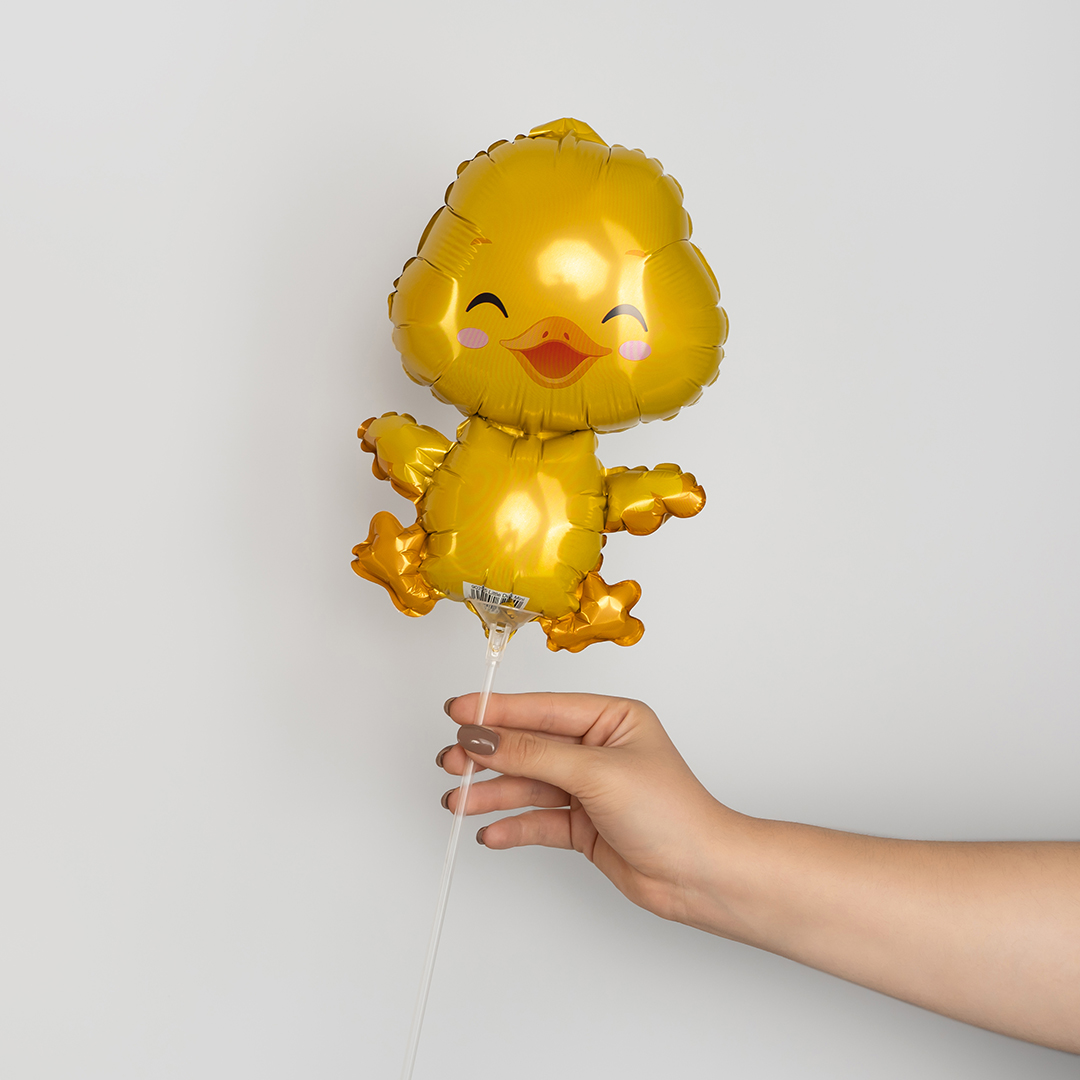 Шар (13''/33 см) Мини-фигура, Маленький утенок, 1 шт.