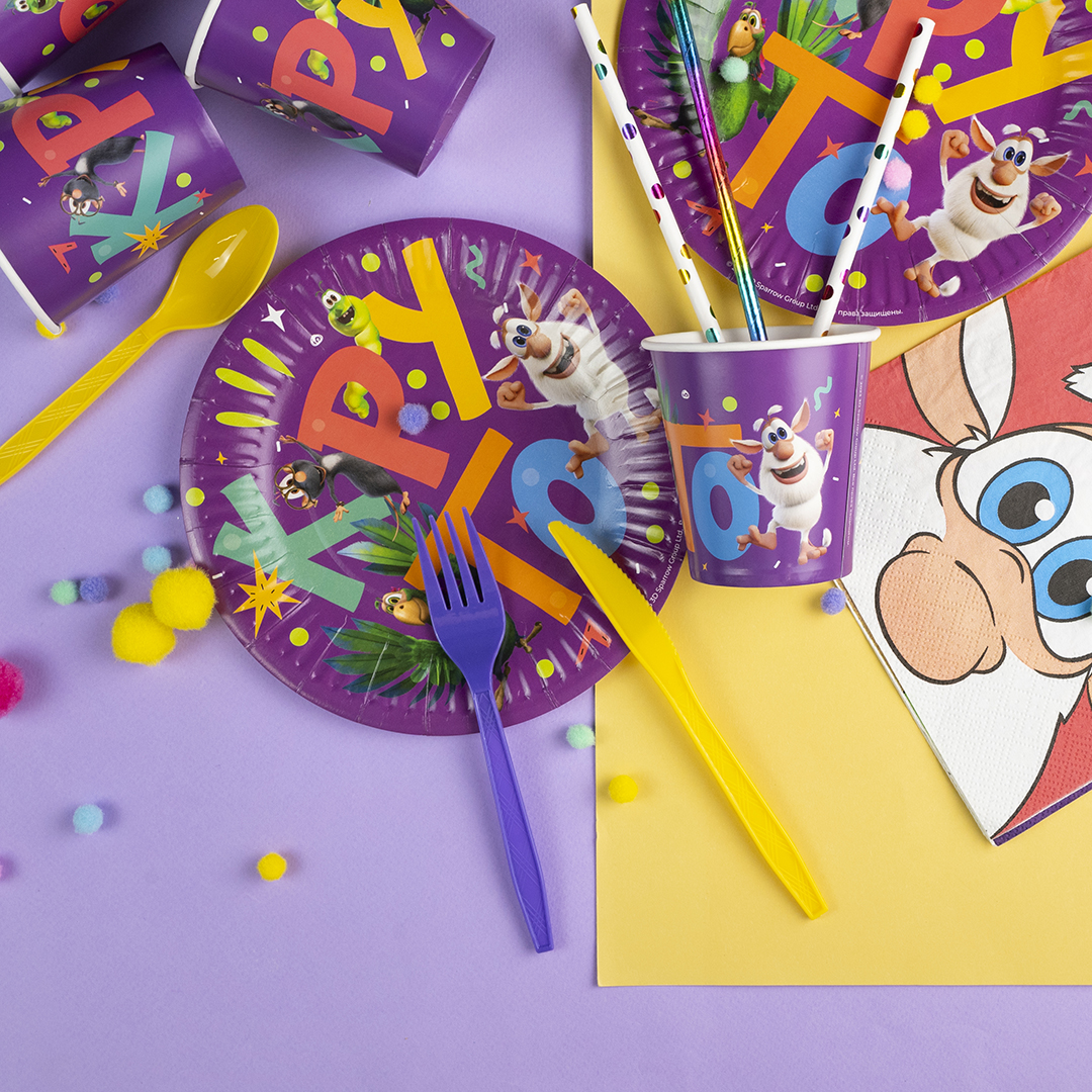 Вилки, Фиолетовый, 15 см, 10 шт. в упак. 