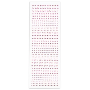 Наклейки Стразы Кристаллы, самоклеящиеся, Розовый, 3-6 мм*495 шт, 1 упак.