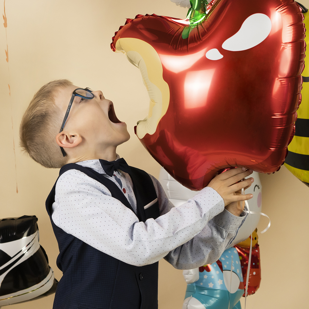 Шар (21''/53 см) Фигура, Яблоко, 1 шт.