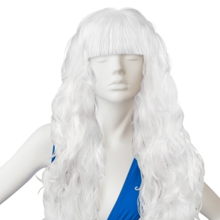 Парик карнавальный, 160 гр, Локоны, Платиновый, 1 шт. в упак. 