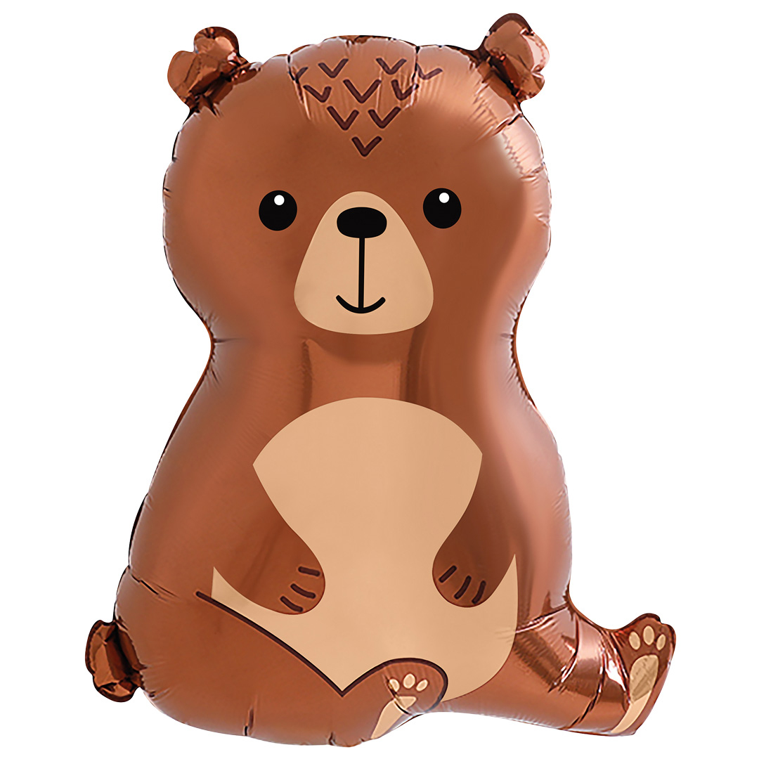 Шар (24''/61 см) Фигура, Лесной Медведь, 1 шт. в уп.