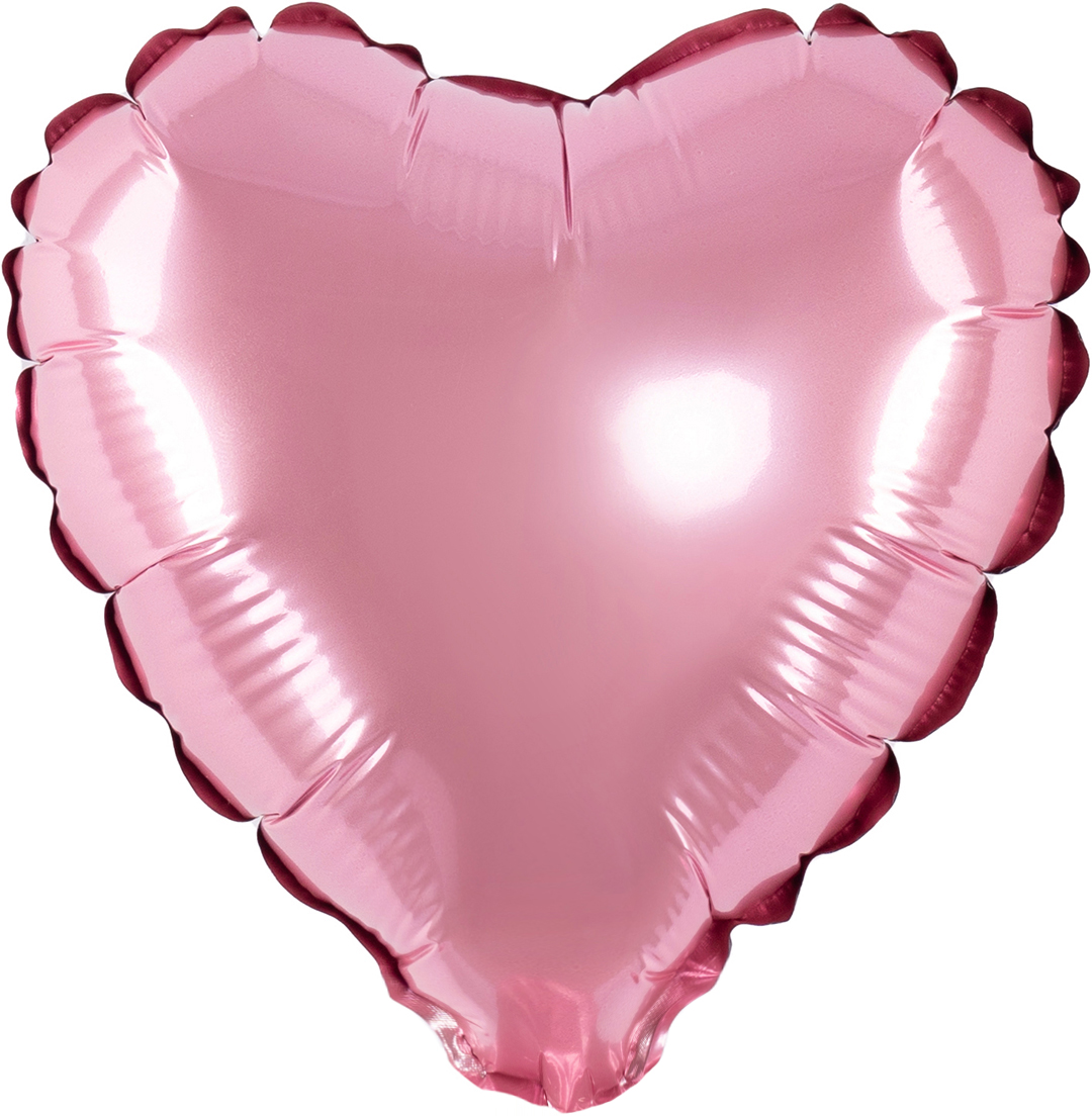 Шар с клапаном (5''/13 см) Микро-сердце, Розовый, 1 шт.