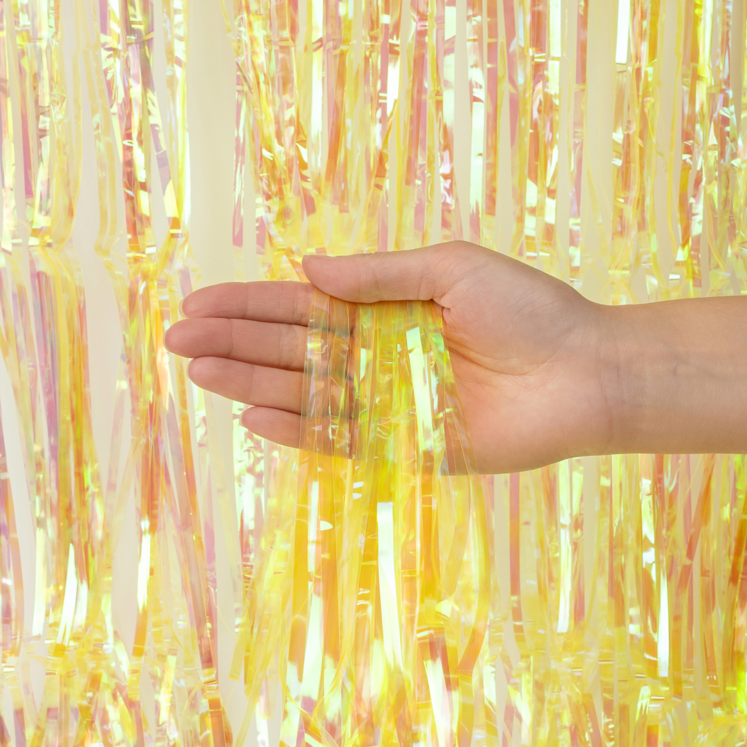 Занавес Дождик Желтый, Хамелеон, 100*200 см, 1 шт.