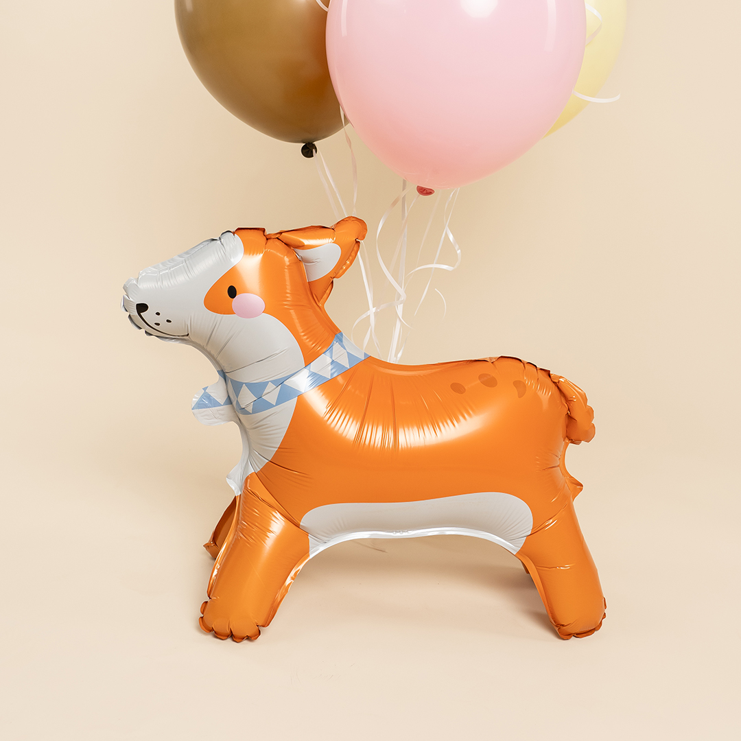 Шар (22''/56 см) Фигура 3D, Корги, 1 шт.