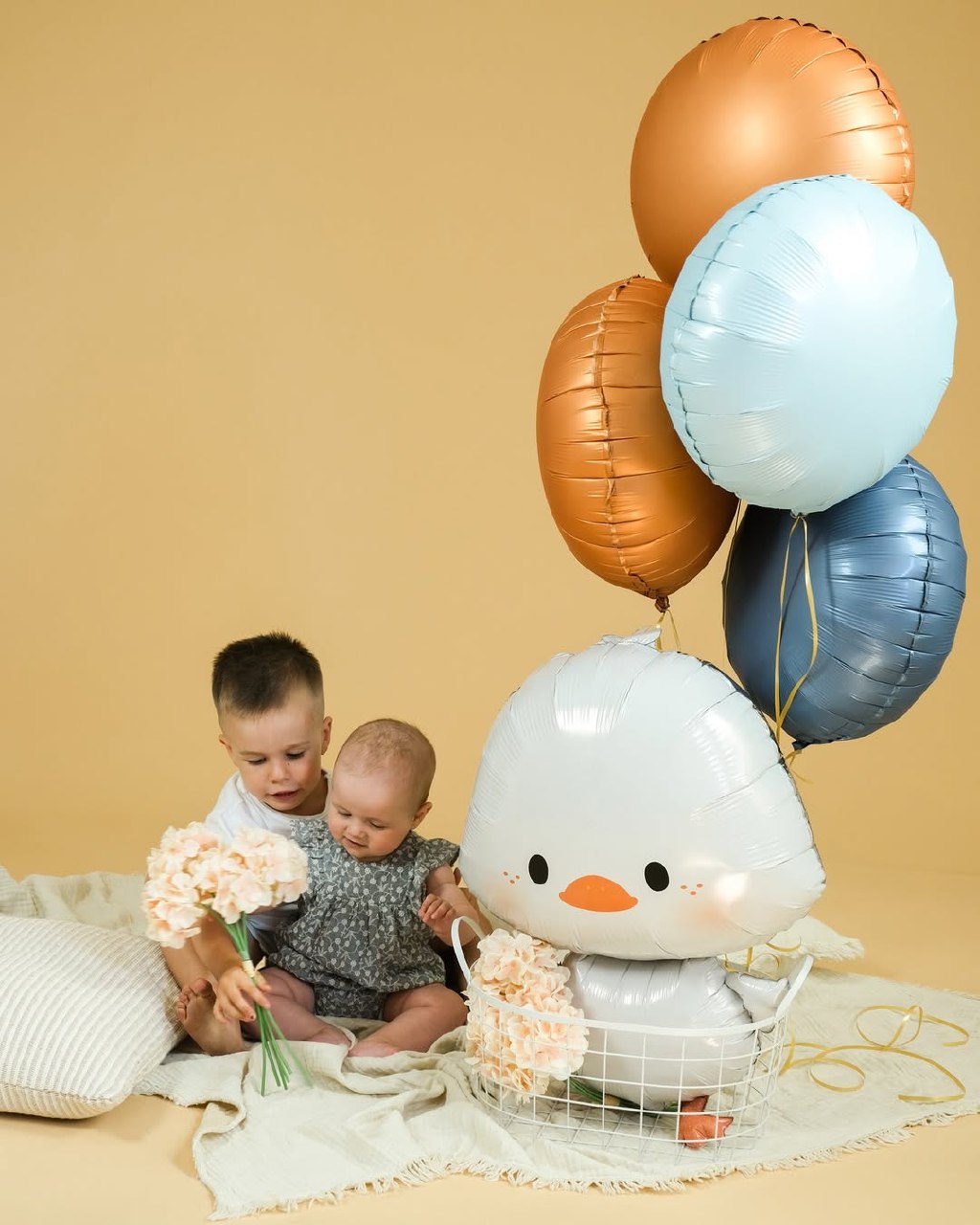 Шар (25''/64 см) Фигура, Гусь Обнимусь, 1 шт. в уп.