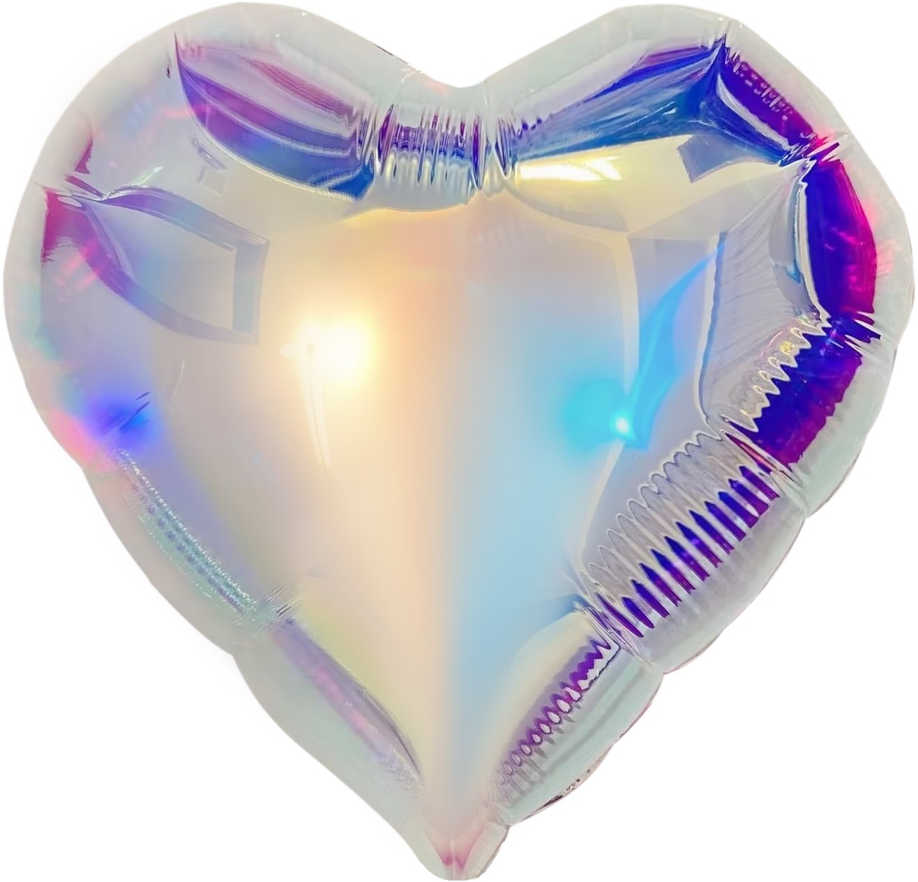 Шар (24''/61 см) Сердце, Зеркальный, Хамелеон, 1 шт. в уп.