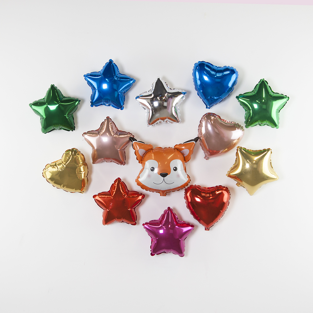 Шар (9''/23 см) Мини-сердце, Яркое золото, 1 шт.