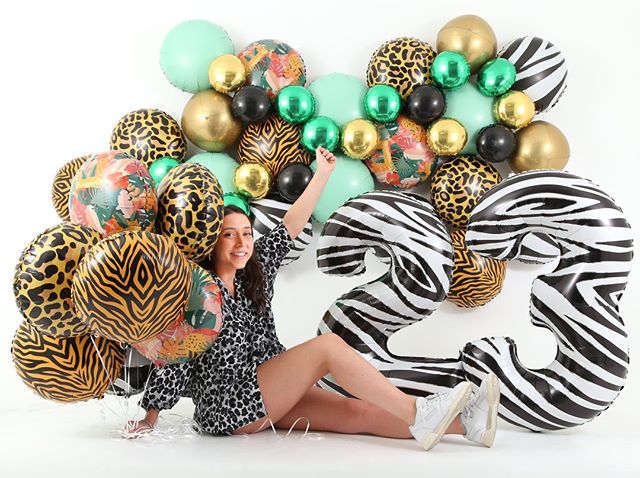 Шар (18''/46 см) Круг, Сафари, Тигр, 1 шт.