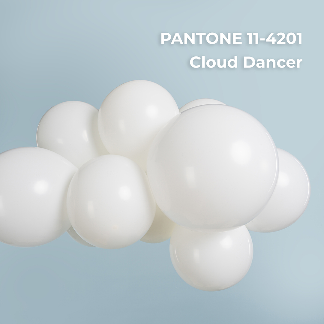 Шар (12''/30 см), Белый, пастель, 100 шт.