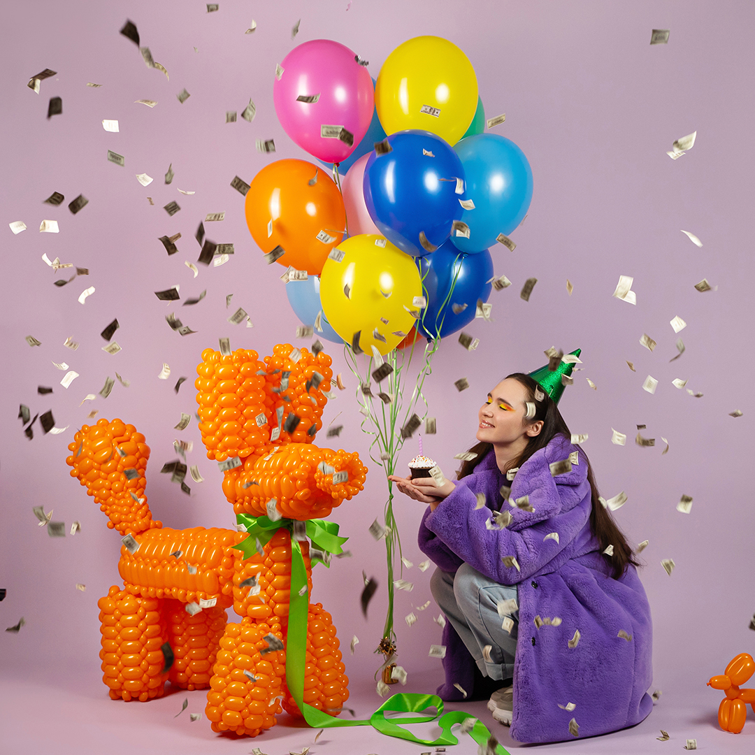 Шар (12''/30 см), Желтый, пастель, 100 шт.