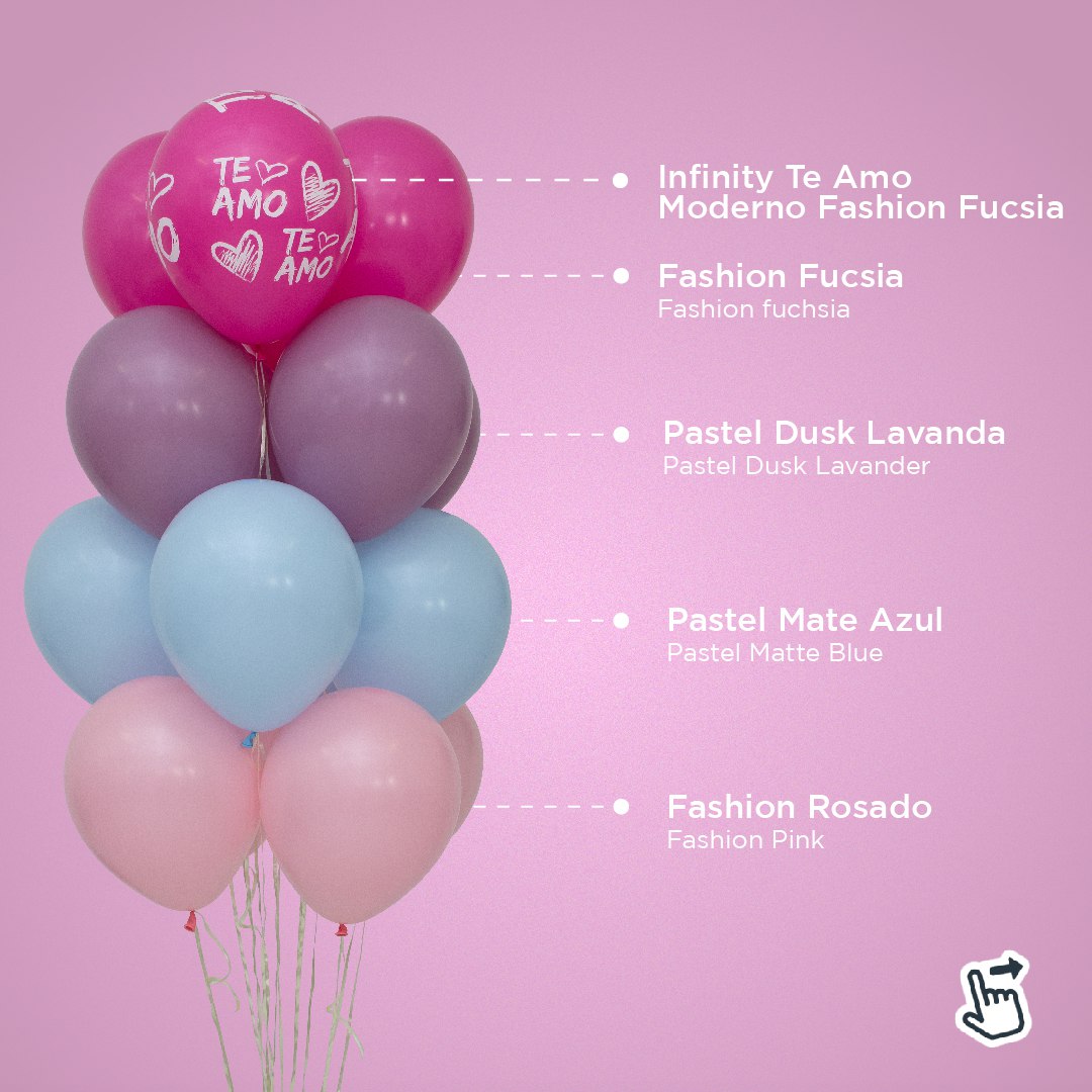 Шар (12''/30 см), Фуше (012), пастель, 12 шт.