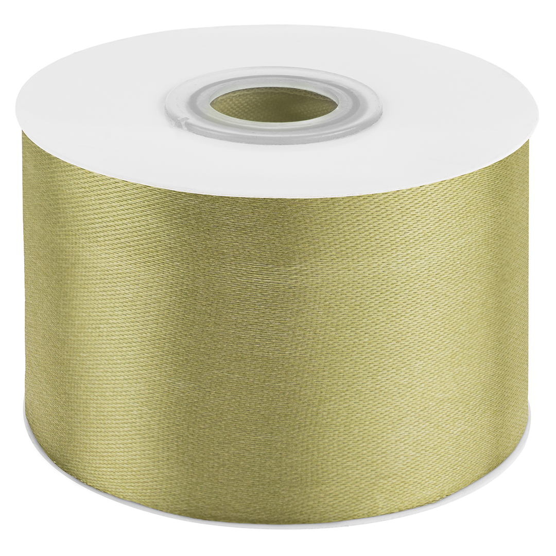 Лента атласная (5 см*22,85 м) Авокадо, 1 шт.