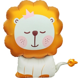 Шар (30''/76 см) Фигура, Львенок, Сатин, 1 шт.