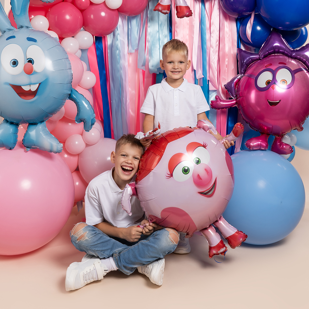 Шар (41''/104 см) Фигура, Смешарики, Нюша, 1 шт. в уп.