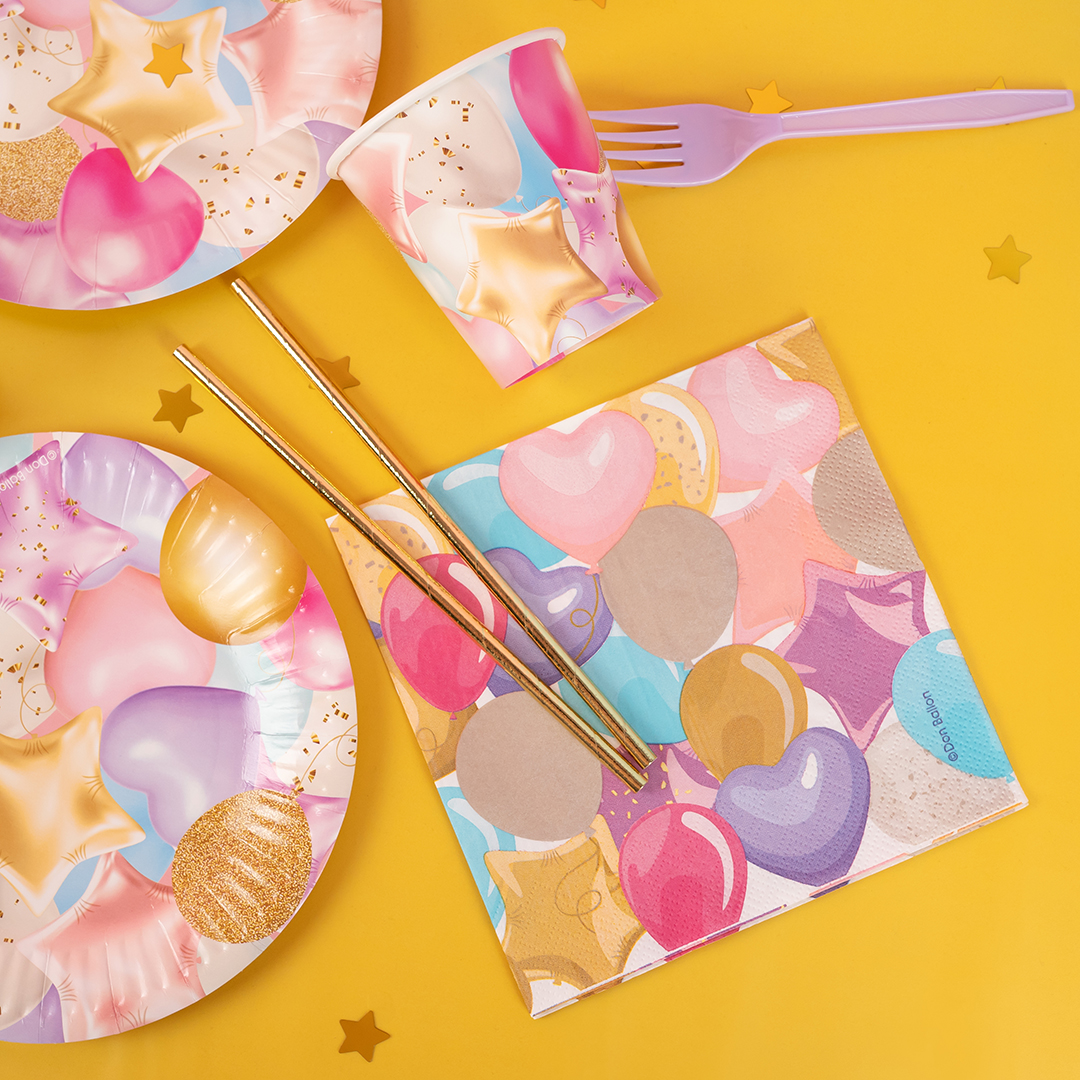 Стаканы (250 мл) Праздничные шарики, 6 шт.