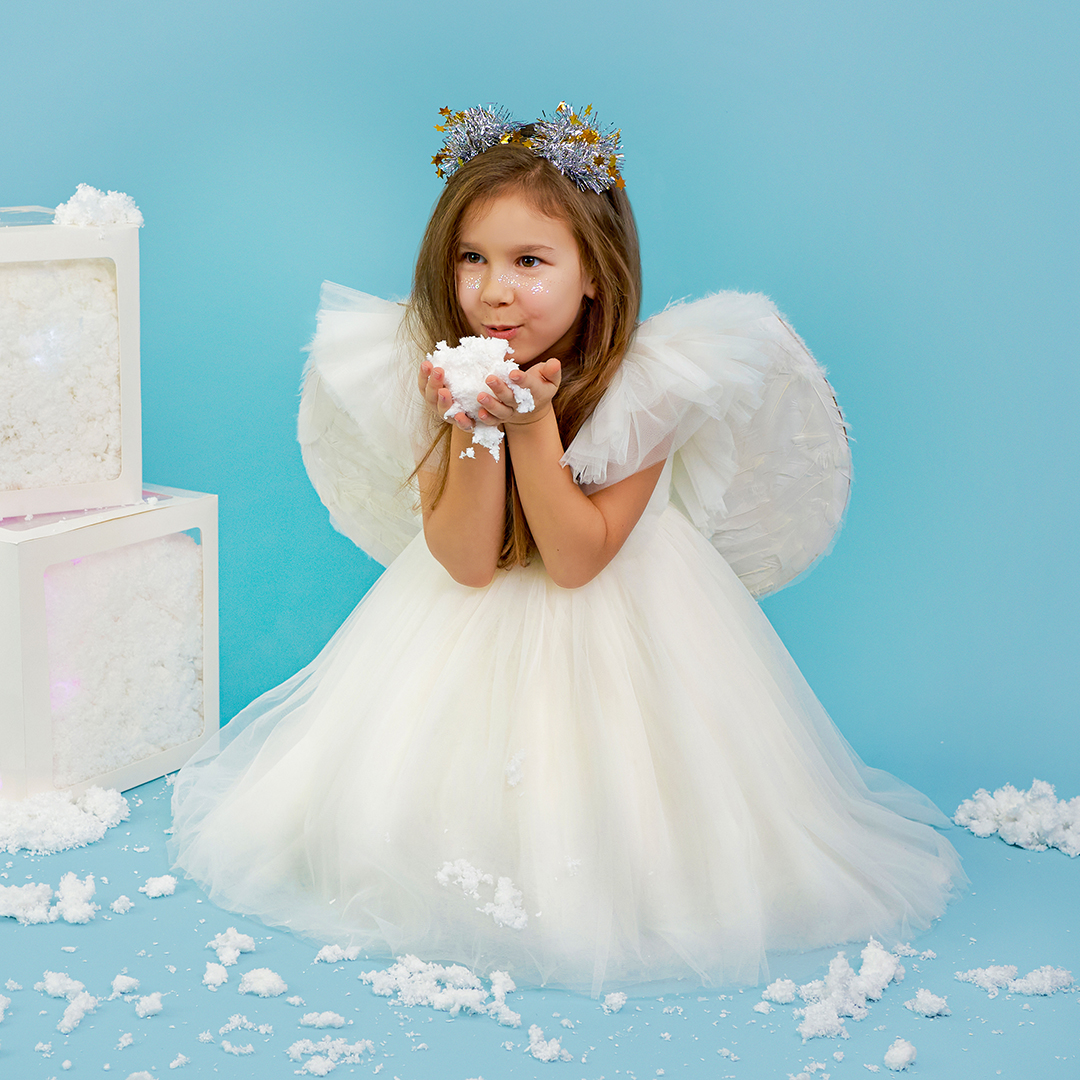 Ободок, Шарики из дождика, Серебро/Золото, 1 шт. 