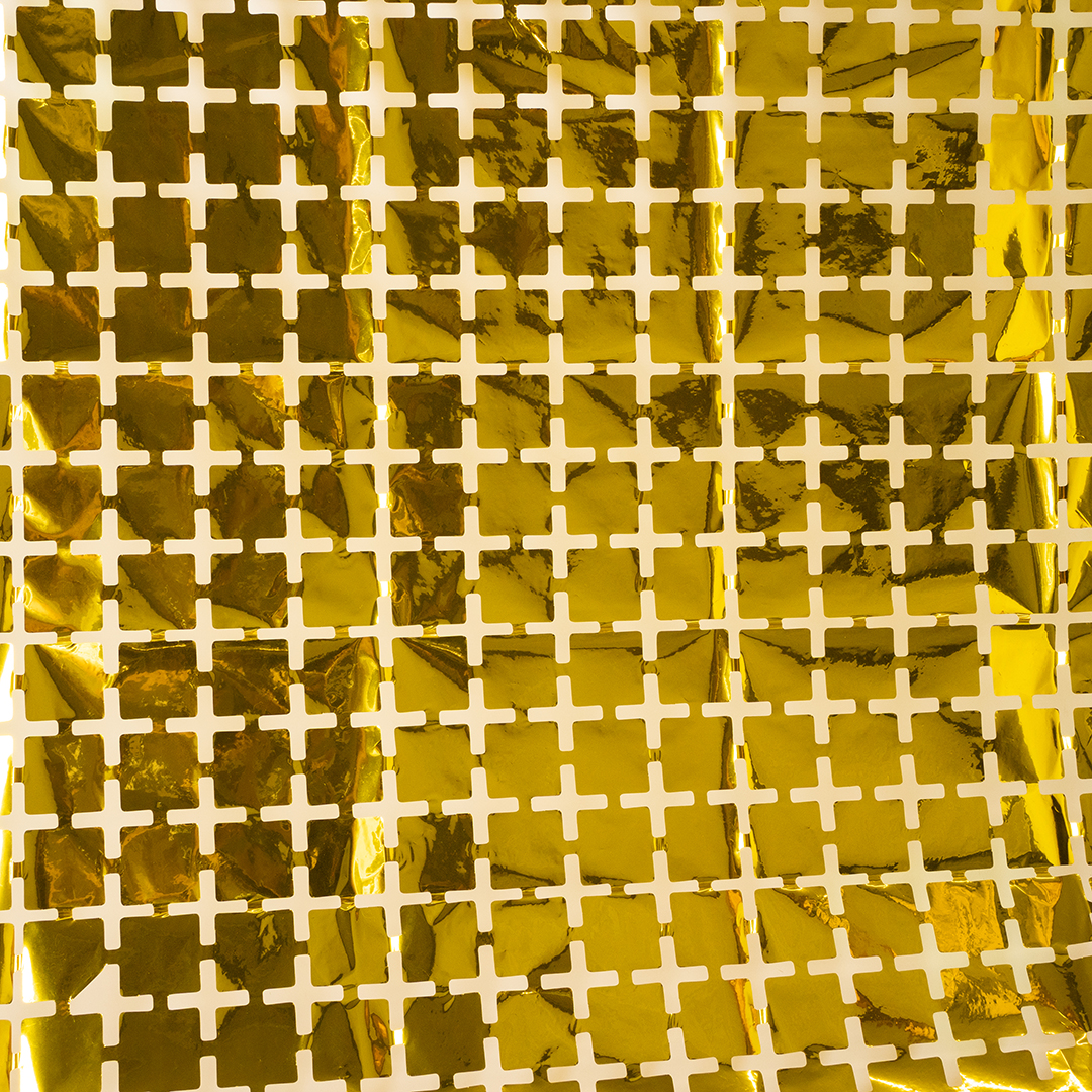 Занавес Мозаика, Золото, Металлик, 100*200 см, 1 шт.