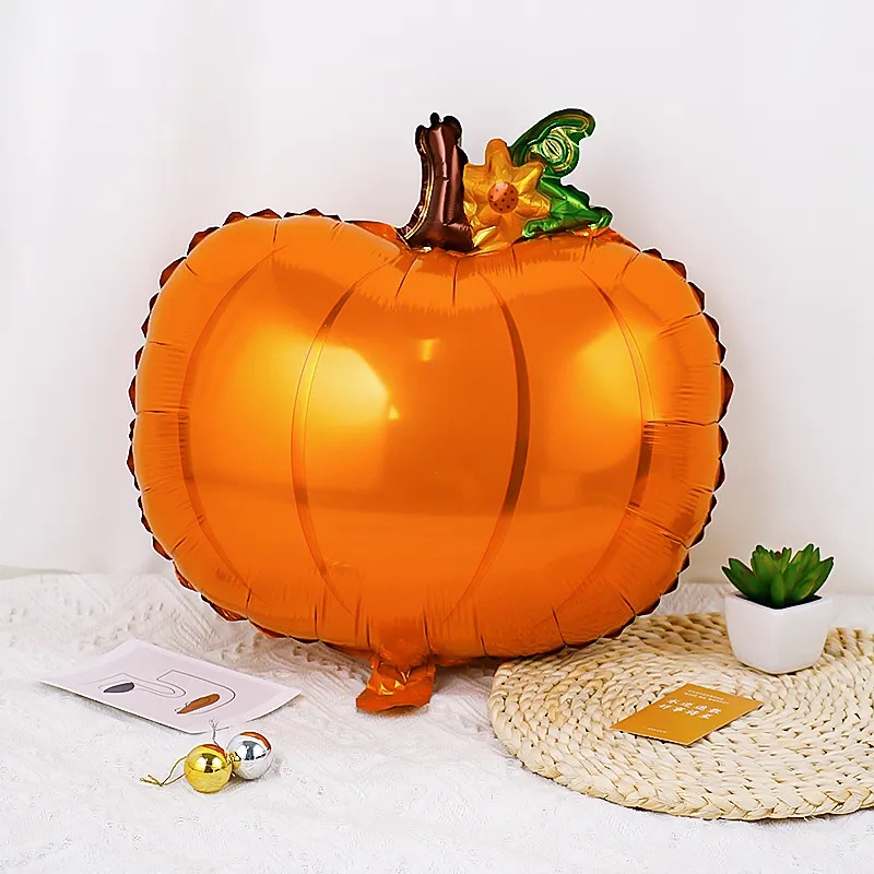 Шар (22''/56 см) Фигура, Тыква, Оранжевый, 1 шт.