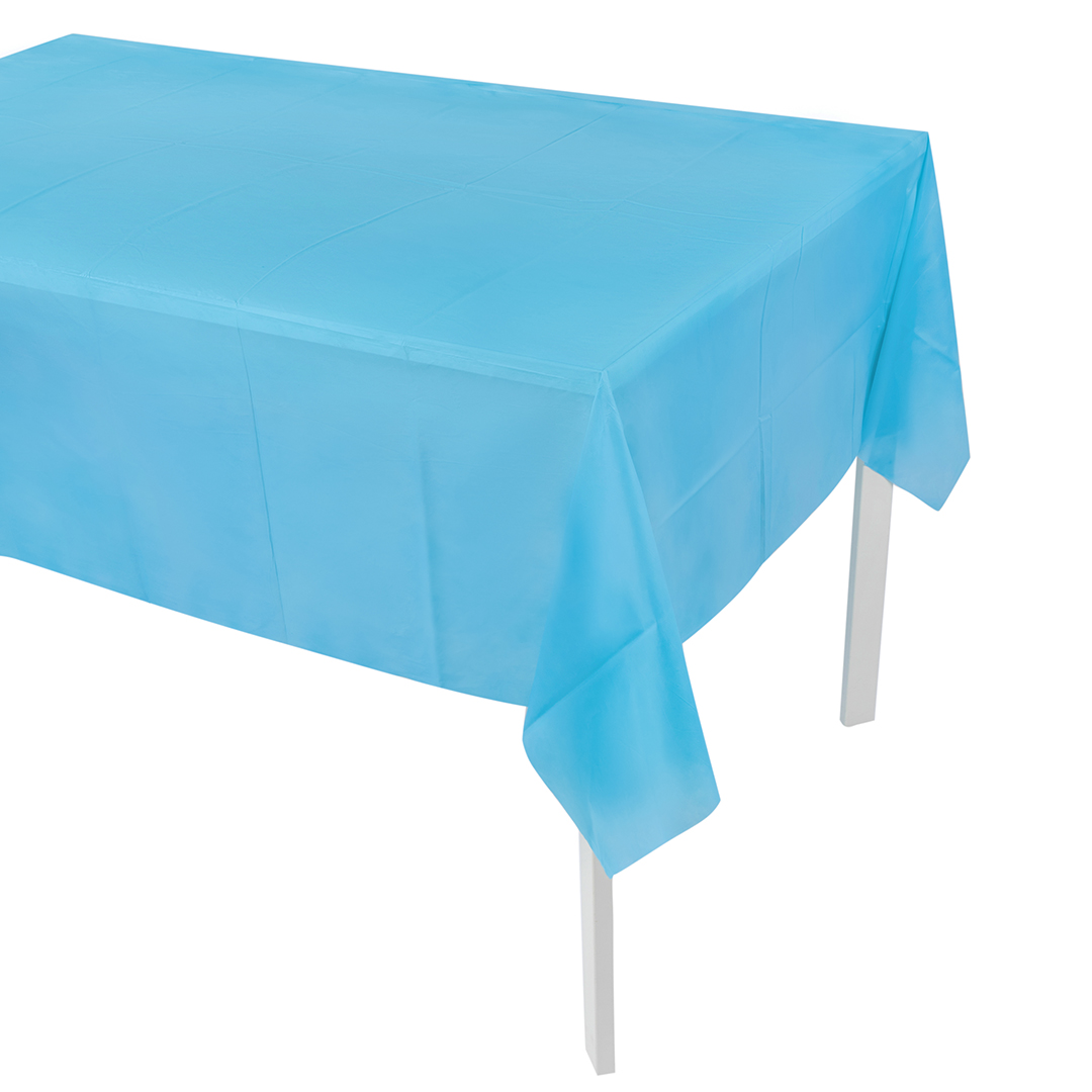 Скатерть одноразовая, Мастхэв, Небесно-голубой, 137*274 см, 1 шт.