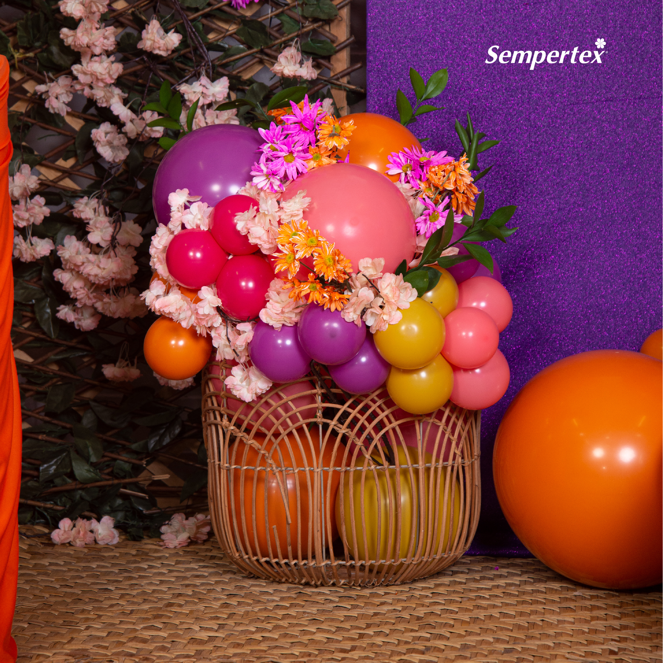 Шар (24''/61 см), Оранжевый (061), пастель, 3 шт.